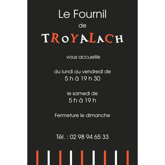 FOURNIL TROYALACH - LOGO, GRAPHISME FACADE, SIGNALETIQUE