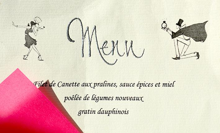 MARIAGE N&#38;AK - MENU