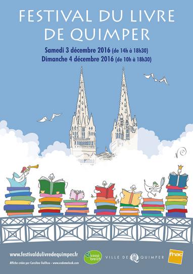 FESTIVAL DU LIVRE DE QUIMPER - AFFICHE