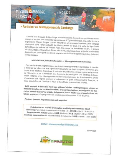 MISSION CAMBODGE 1520 - FLYER (BÉNÉVOLAT)